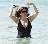 Debbie Rush in a bikini