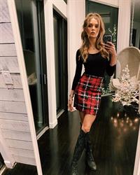 Josephine Skriver taking a selfie