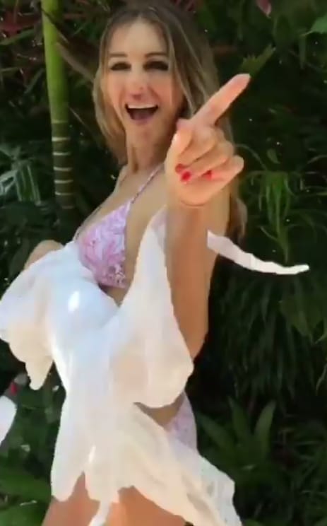 Elizabeth Hurley in a bikini