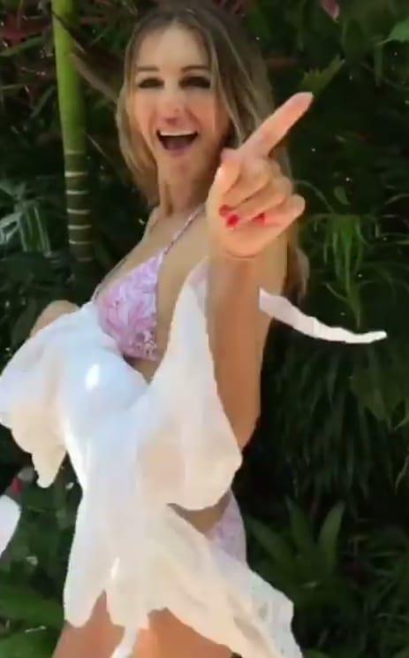 Elizabeth Hurley in a bikini