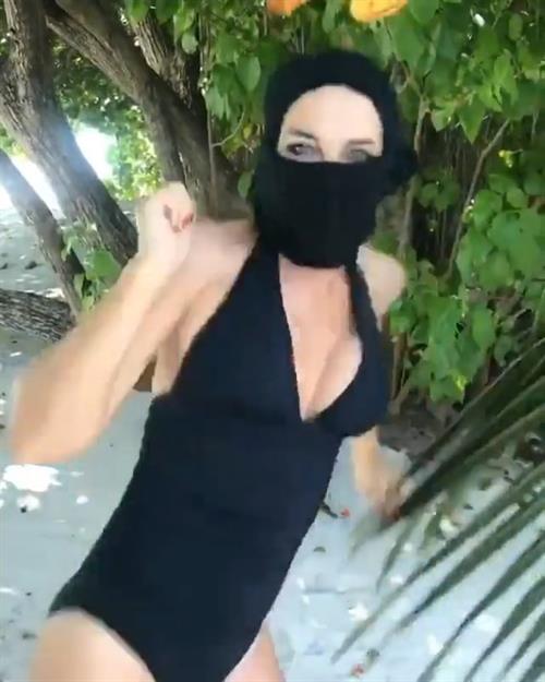 Elizabeth Hurley in a bikini