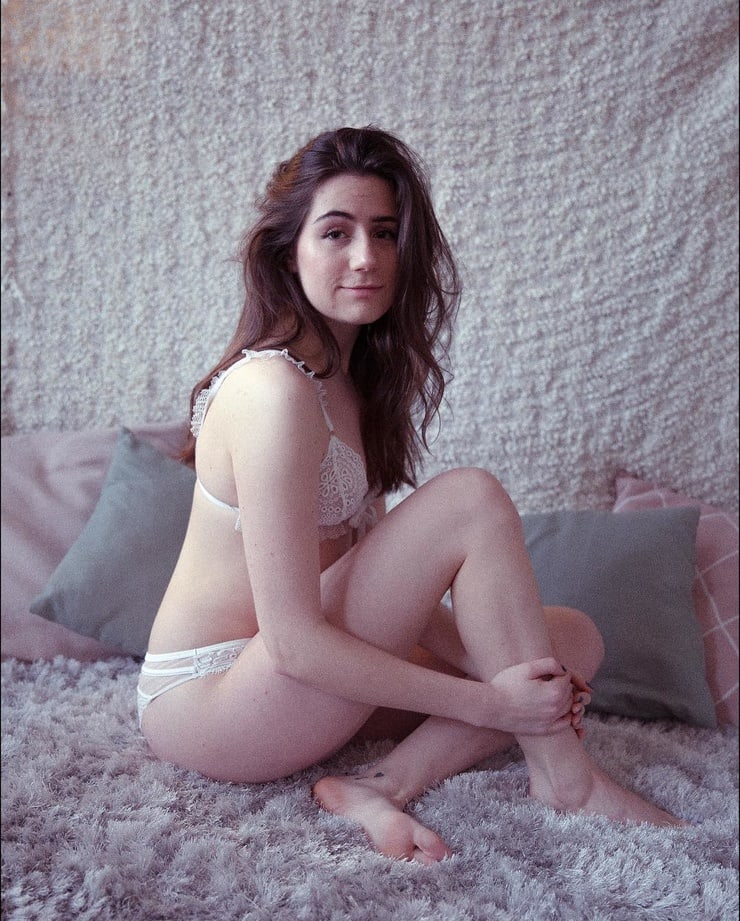 Dodie Clark in lingerie