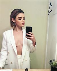 Lucy Hale taking a selfie