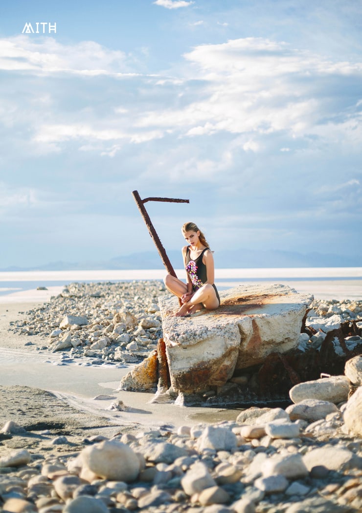 Marina Laswick in a bikini