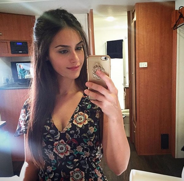 Shiva Negar taking a selfie