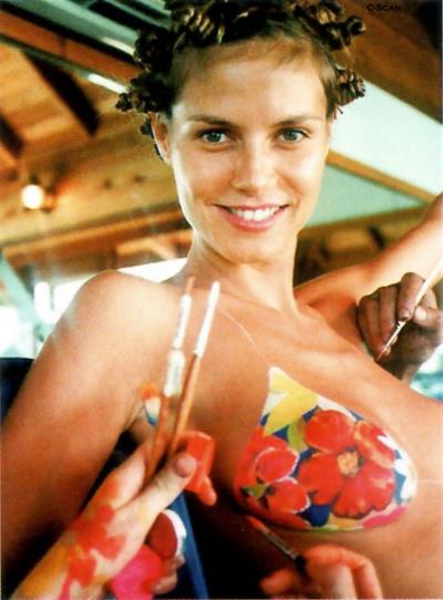 Heidi Klum in a bikini