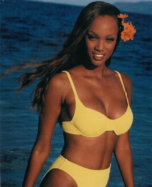 Tyra Banks in a bikini