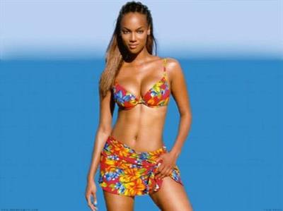 Tyra Banks in a bikini
