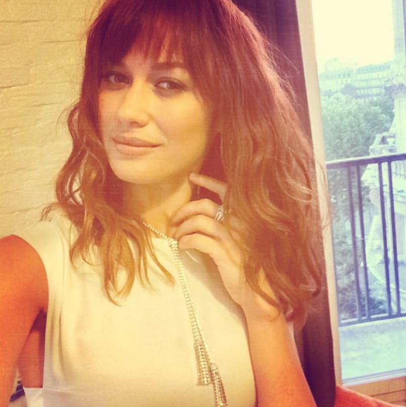 Olga Kurylenko taking a selfie