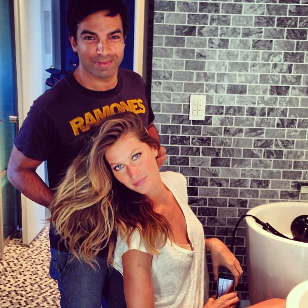 Gisele Bündchen taking a selfie