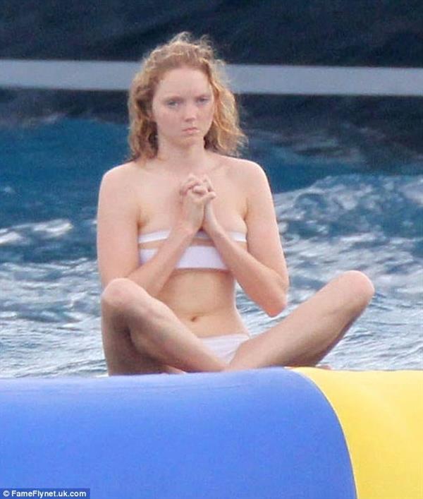 Lily Cole in a bikini