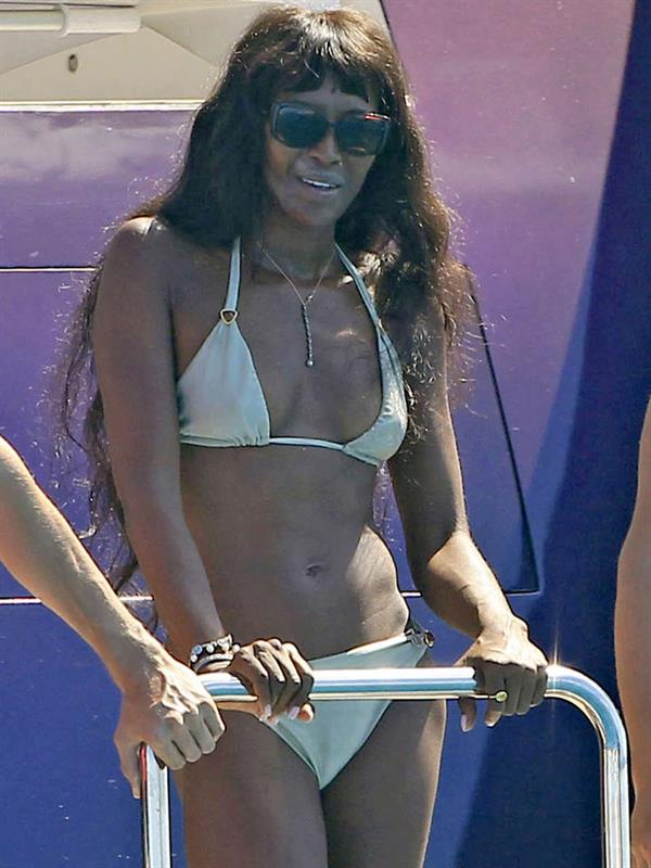 Naomi Campbell in a bikini