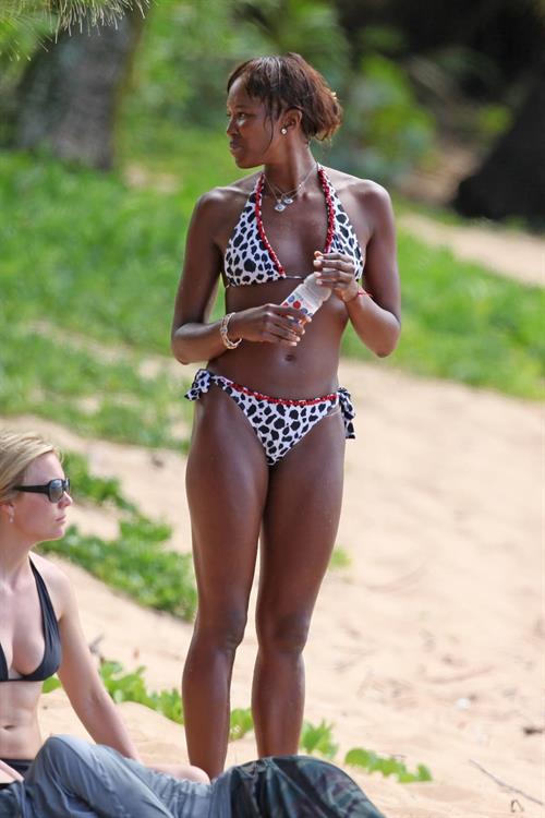 Naomi Campbell in a bikini