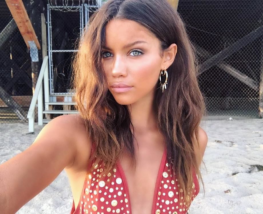 Audreyana Michelle in a bikini taking a selfie