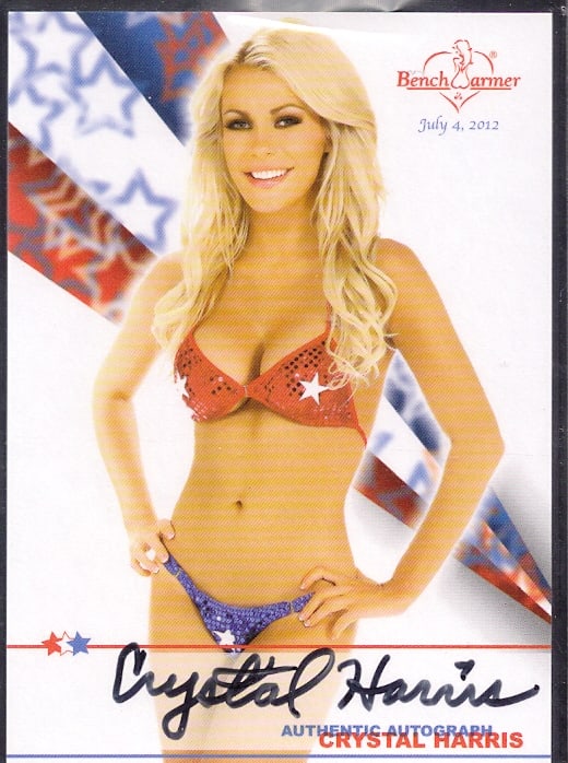 Crystal Harris in a bikini