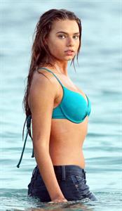 Indiana Evans in a bikini