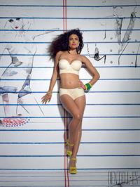 Lauren Mellor in lingerie