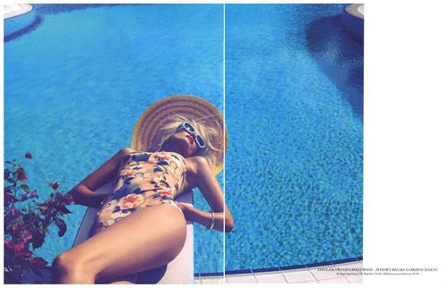 Edita Vilkeviciute in a bikini