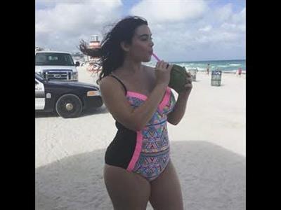 Riley Ticotin in a bikini