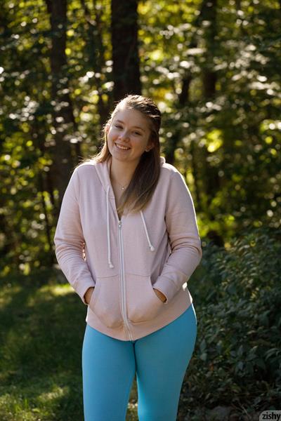 Fawn shows perky tits