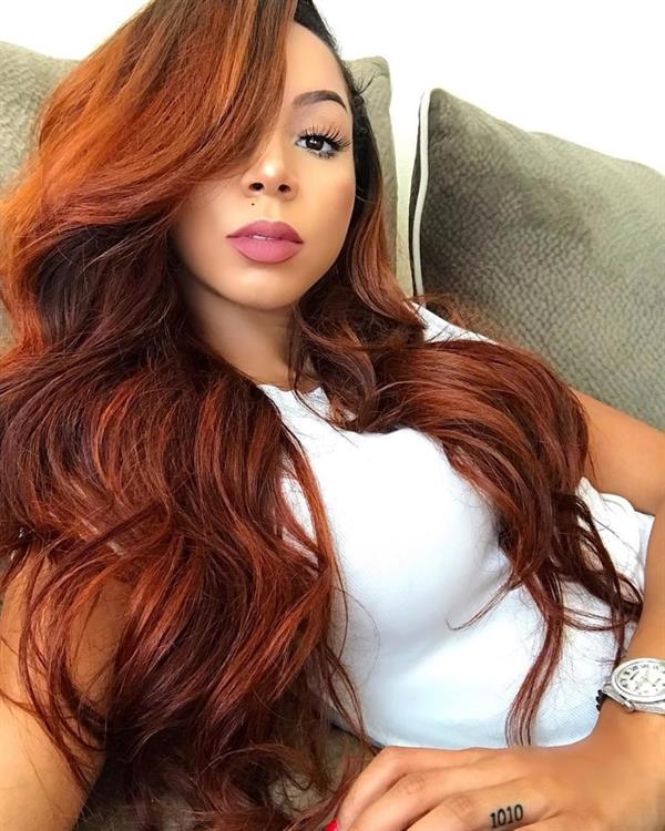 Brittany Renner taking a selfie