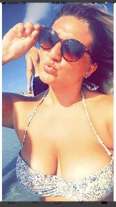 Anonymous in a bikini taking a selfie