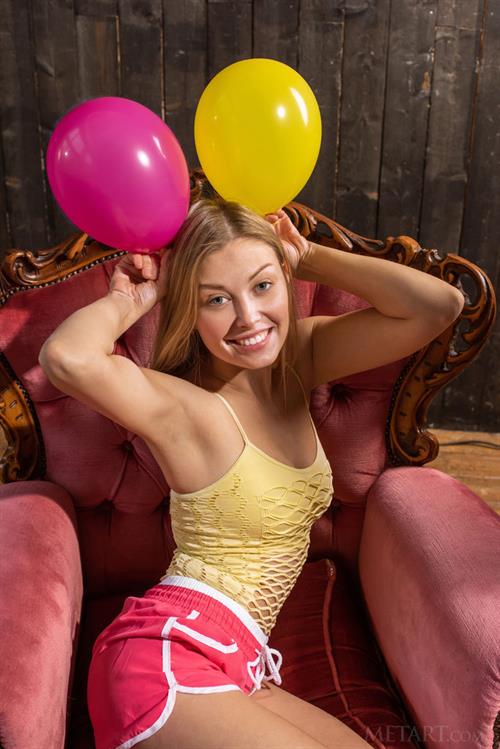 Starla with Balloons