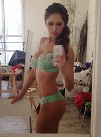 Ekaterina Surgucheva in lingerie taking a selfie