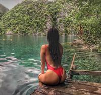 Pashence Marie in a bikini