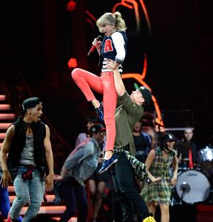 Taylor Swift In Concert at the Prudential Center in Newark, New Jersey on The RED Tour Mar. 27, 2013 