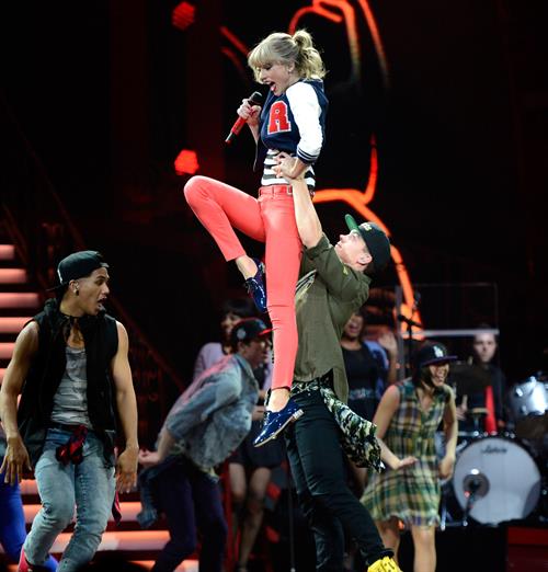 Taylor Swift In Concert at the Prudential Center in Newark, New Jersey on The RED Tour Mar. 27, 2013 