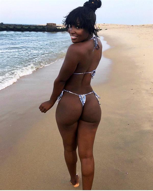 Nafeesah Tesani in a bikini