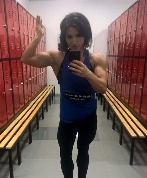 Aleksandra Krzyworzeka taking a selfie