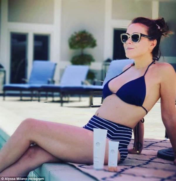 Alyssa Milano in a bikini