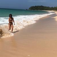 Morena Baccarin in a bikini