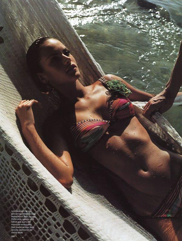 Alessandra Ambrosio in a bikini