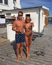 Victoria bath in a bikini