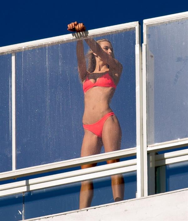 Hannah Ferguson in a bikini