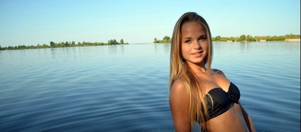 Anonymous in a bikini