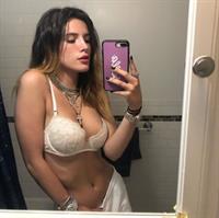 Bella Thorne in lingerie taking a selfie