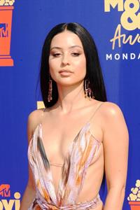 Alexa Demie braless boobs in a revealing dress on the red carpet at the 2019 MTV Movie and TV Awards.























