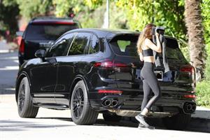 Dakota Johnson sexy ass in tight leggings seen by paparazzi.

















