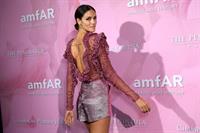 Sofia Resing braless boobs in a see through top showing her tits.





