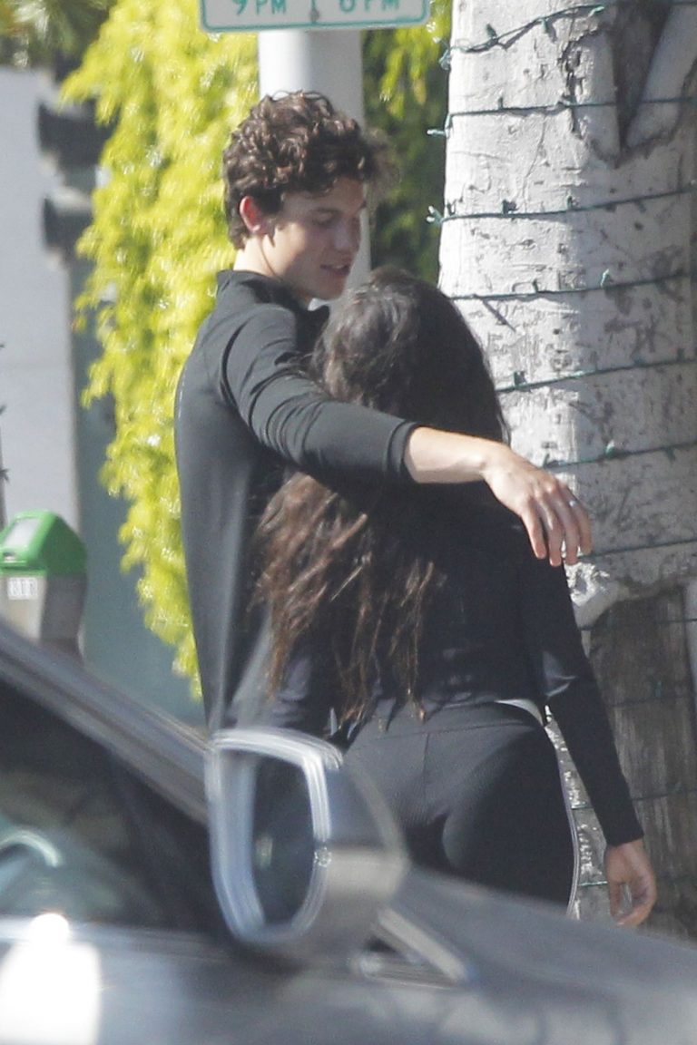 Camila Cabello Pictures Camila Cabello looking sexy seen in public with Shawn Mendes by paparazzi.
