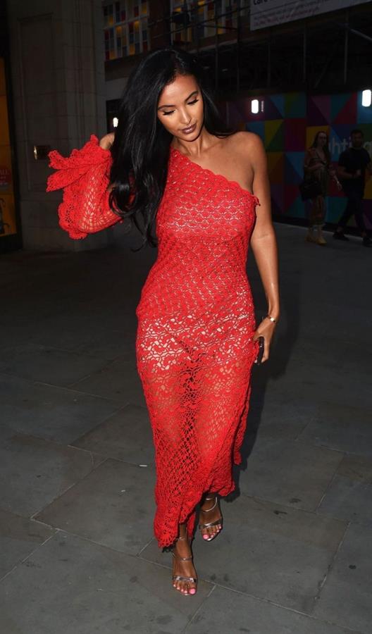 Maya Jama sexy ass in a see through dress seen by paparazzi.
















