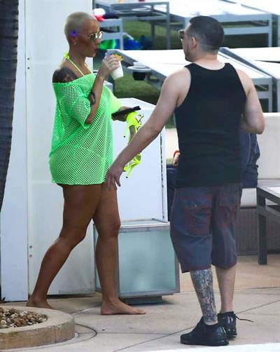 Amber Rose in a bikini