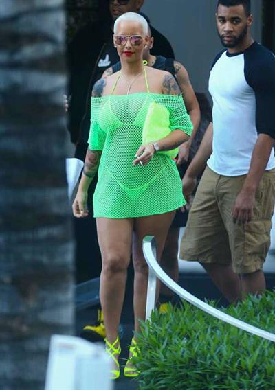 Amber Rose in a bikini