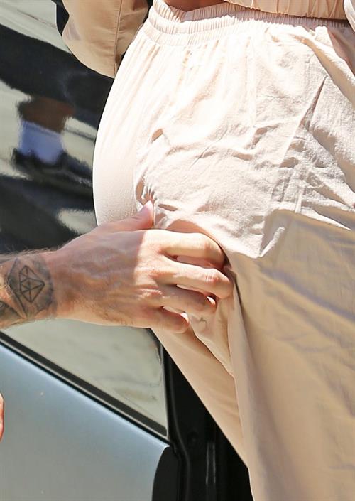 Hailey Bieber Pictures Justin Bieber and Hailey Baldwin getting into their van as he pinches her ass seen by paparazzi.