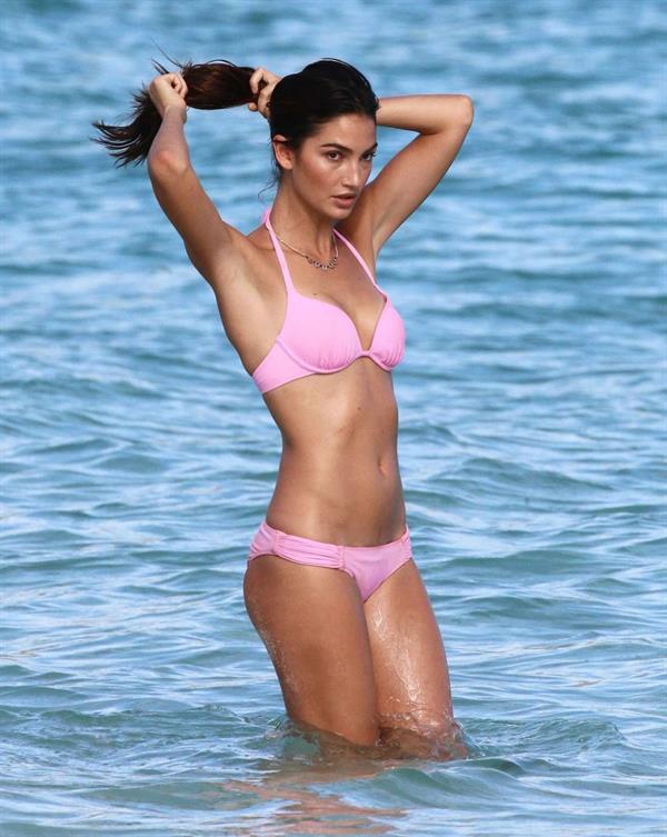 Lily Aldridge in a bikini