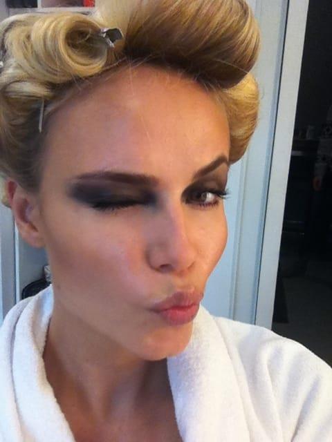 Natasha Poly taking a selfie